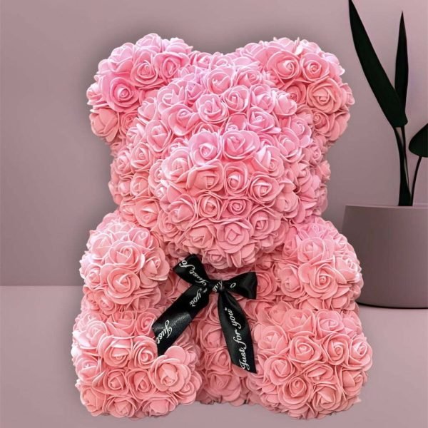 Luxury Rose Bear Pink Floral Creations London