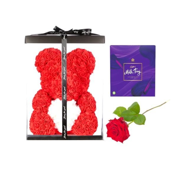 Rose bear gift set-full